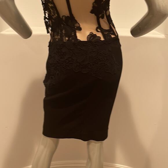 ERMANNO SCERVINO Black Lace Corset Dress Size IT 42 US 6 Cocktail Party Designer - Picture 10 of 13